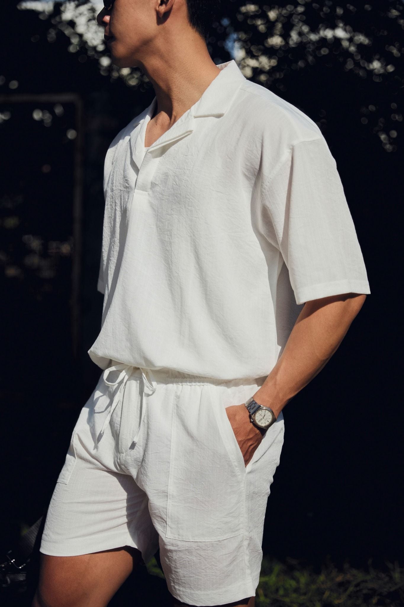 Set Shirt Short Linen Over