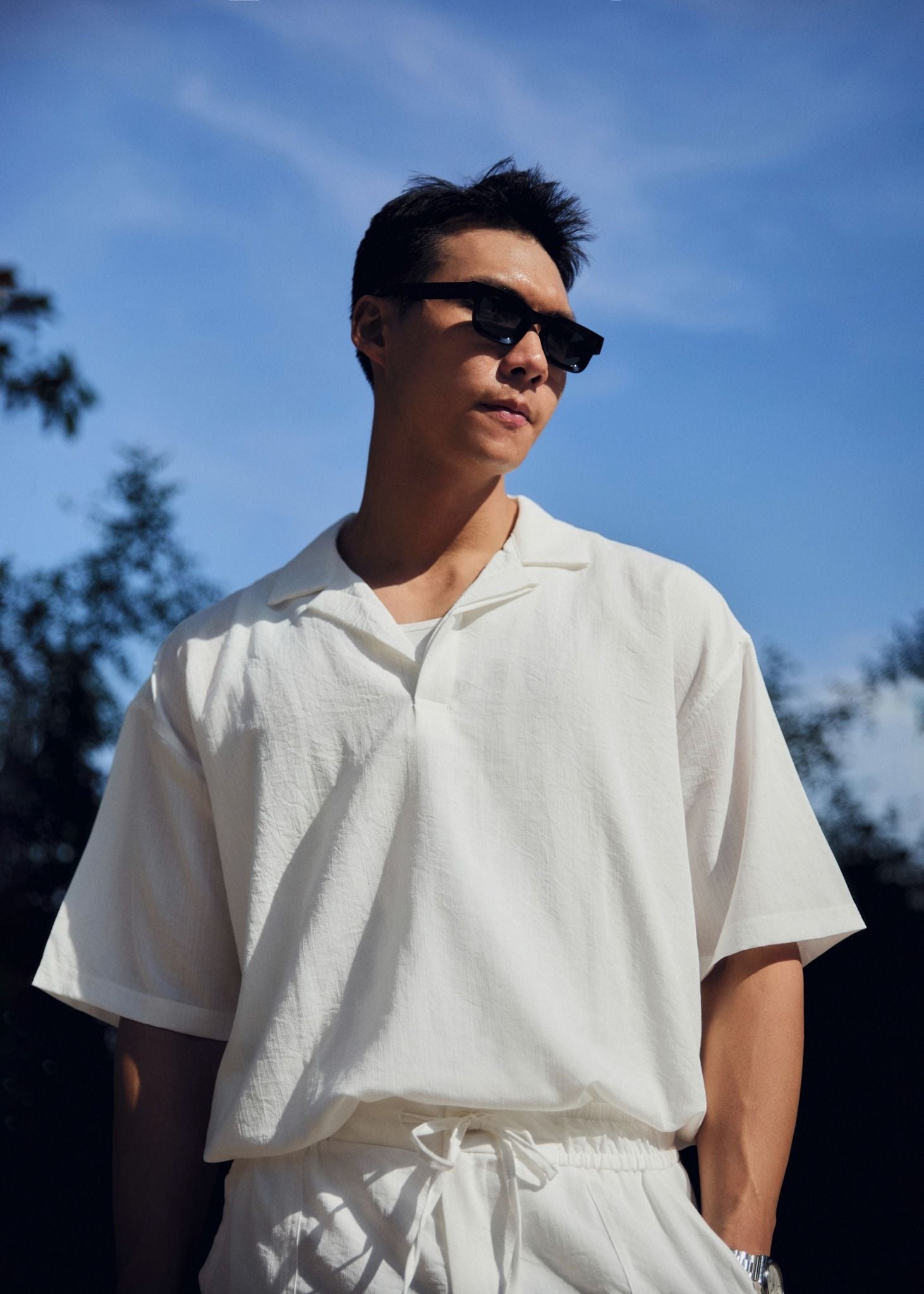 Set Shirt Short Linen Over