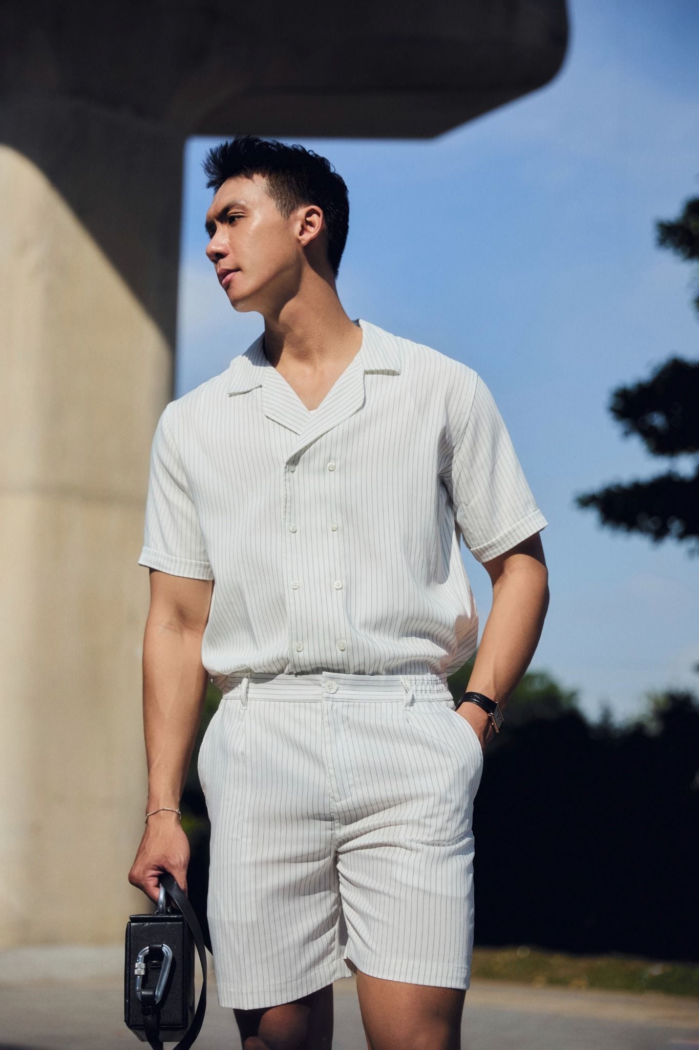 Set Shirt Short 8B Stripes GS