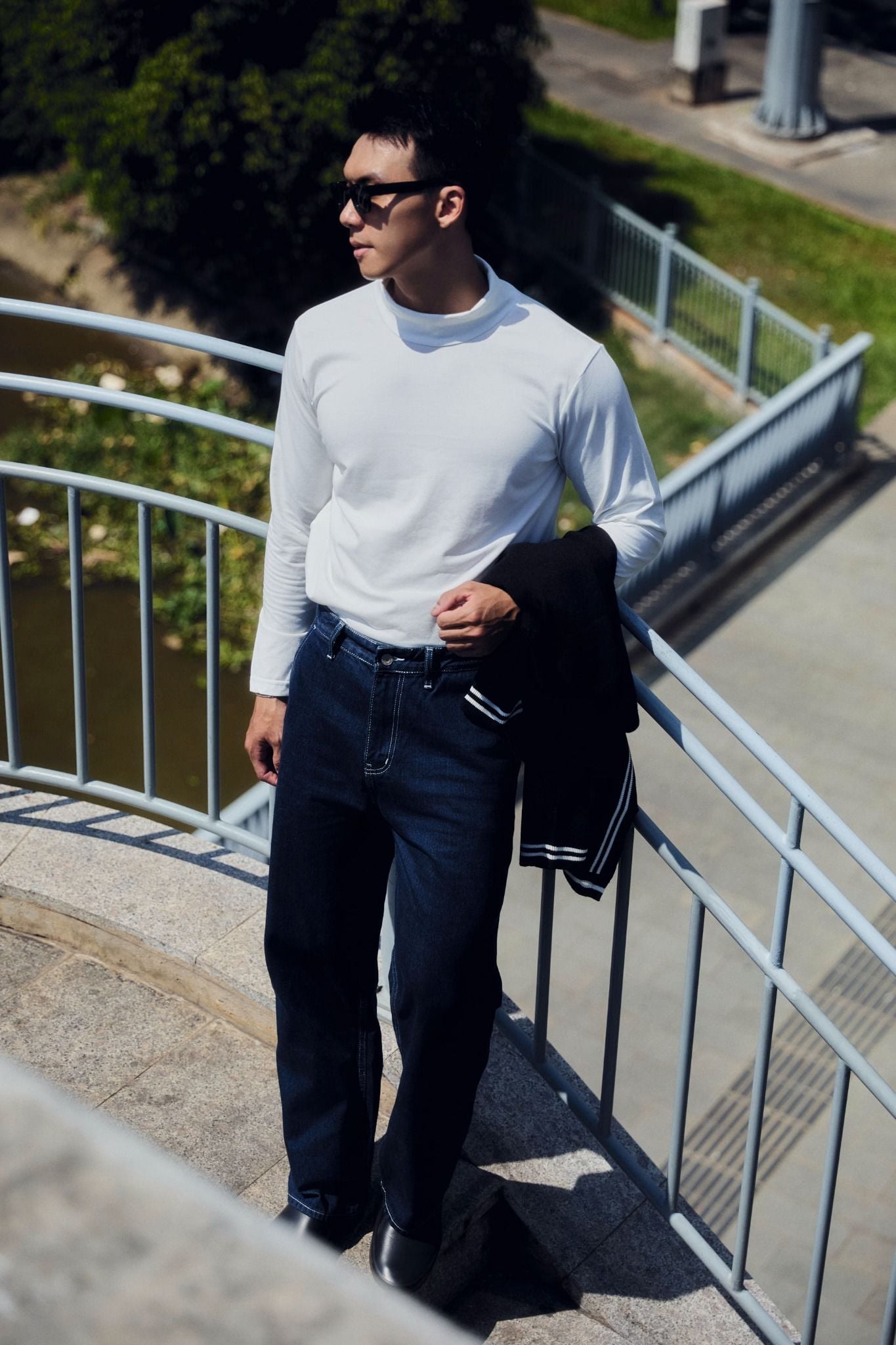 Áo Thun Tay Dài Roll Neck Cool Fab