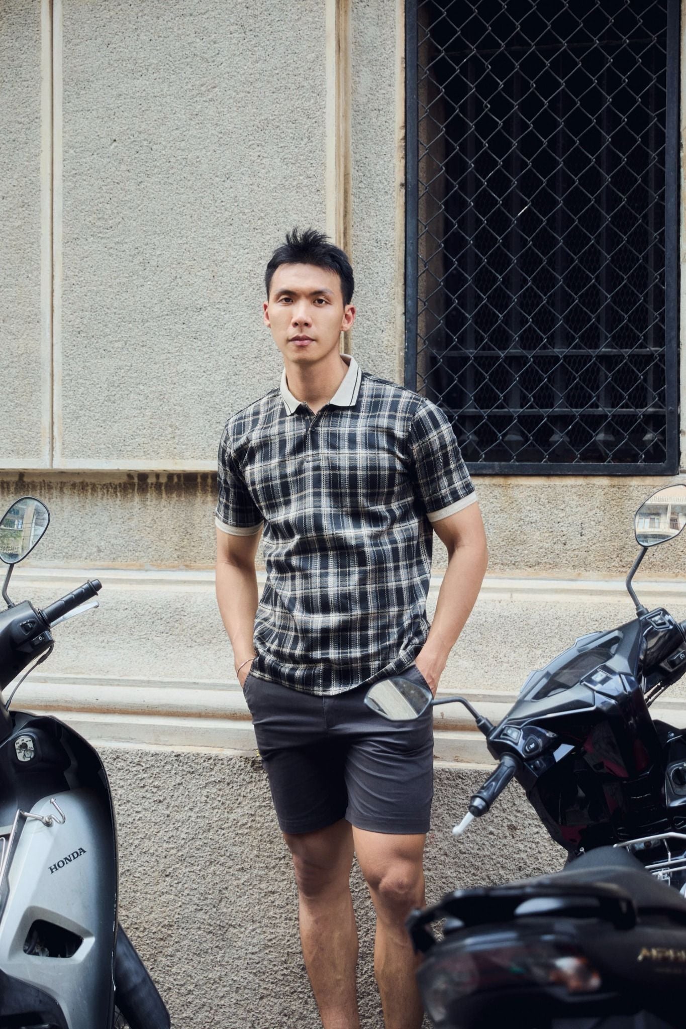 Áo Polo The Checked Beigeline