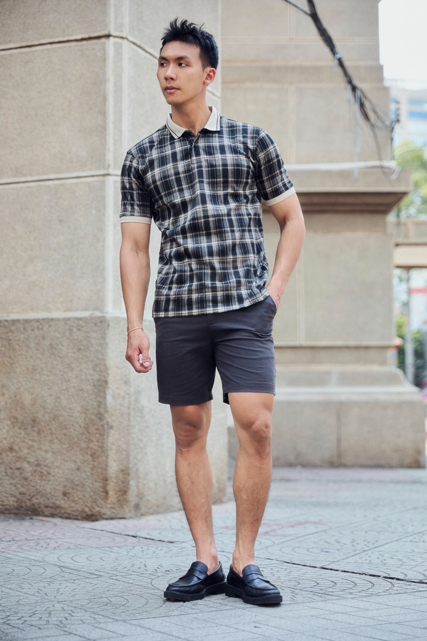 Quần Short Kaki August Basic