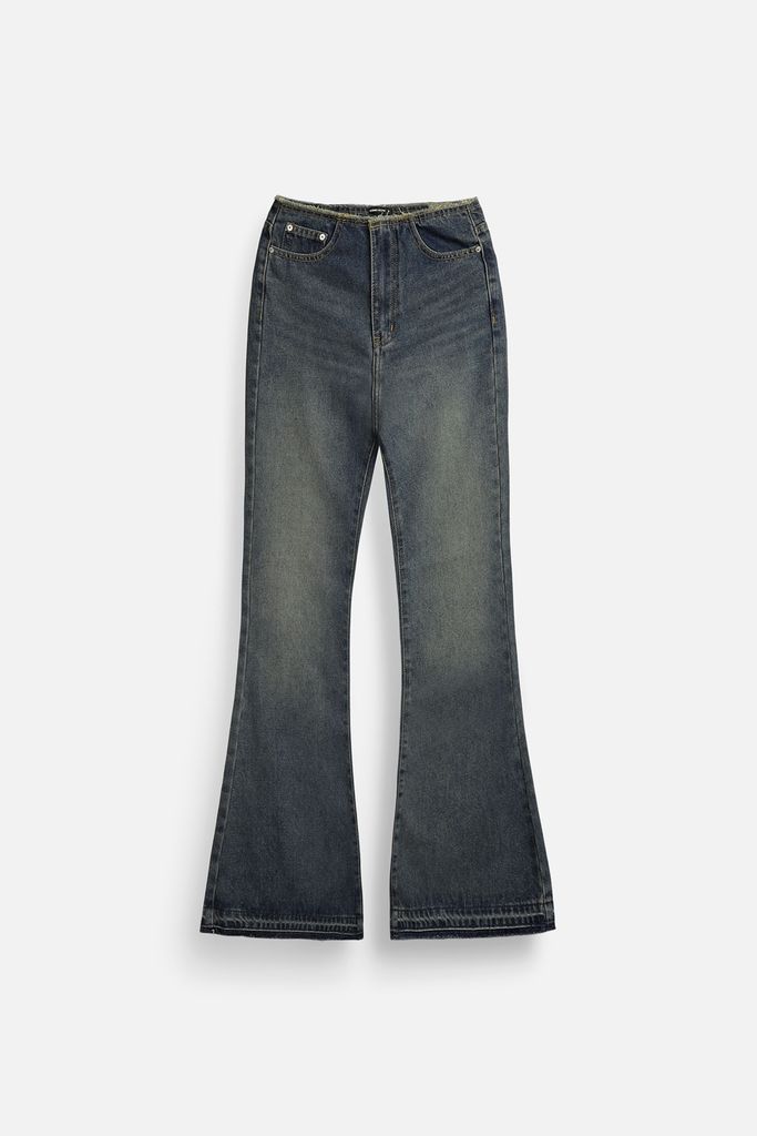  Quần Jean Flare Low Unsew Rise 