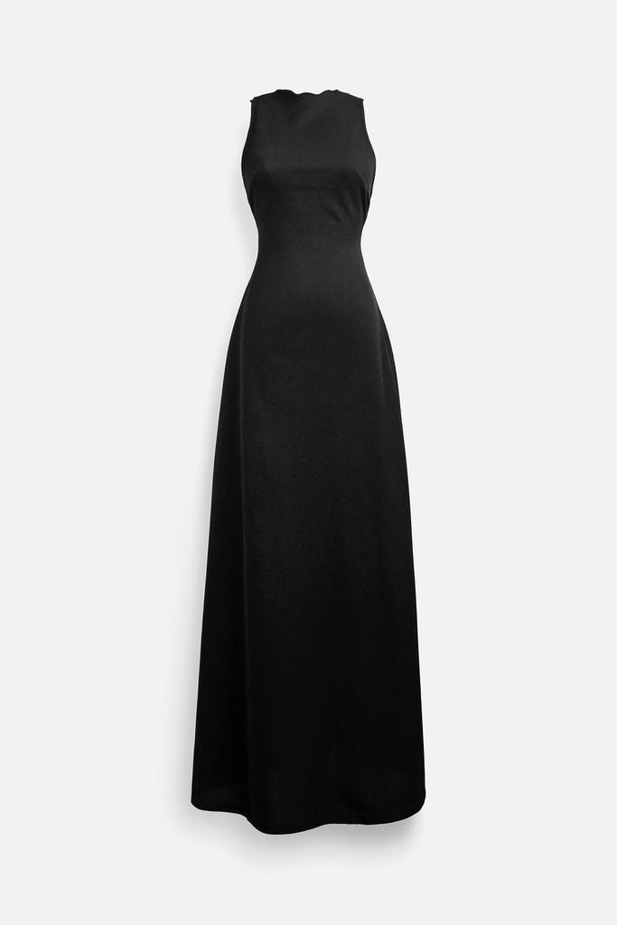  Đầm Dài Roundneck Cord 