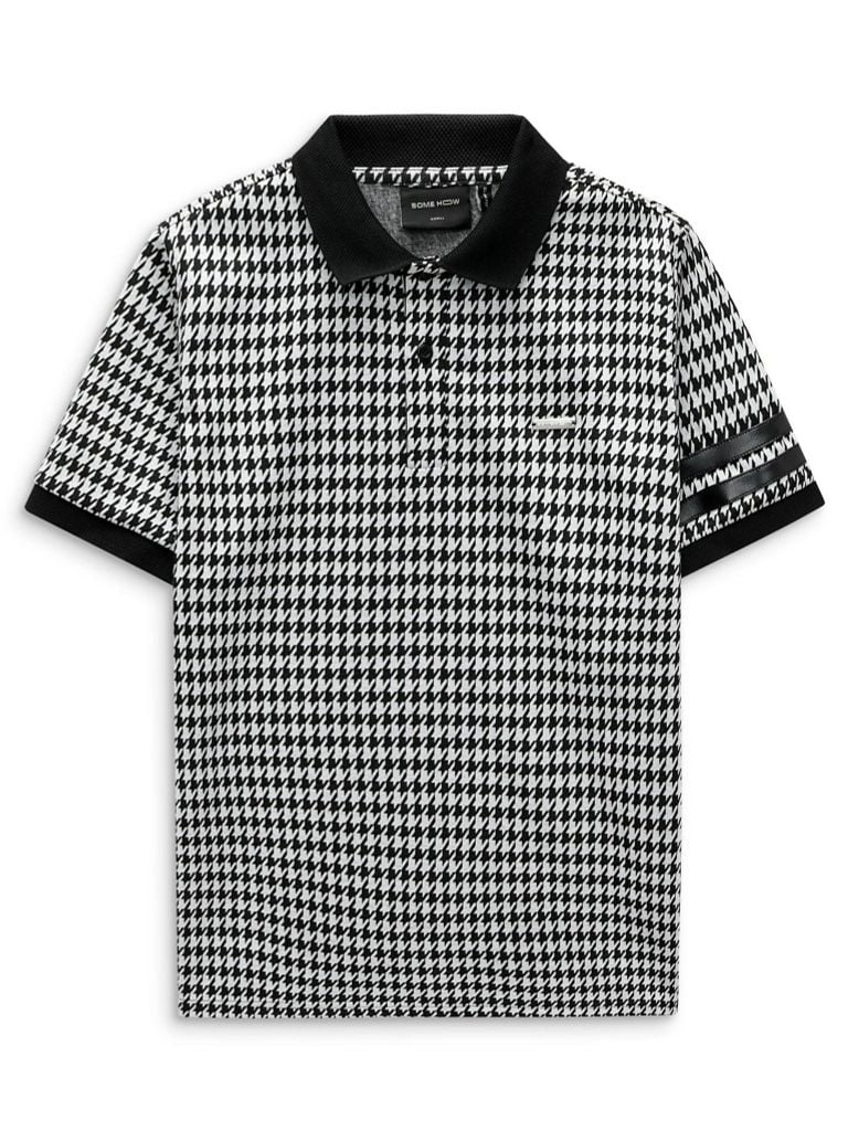  Áo Polo BW Pattern Leather Cir 