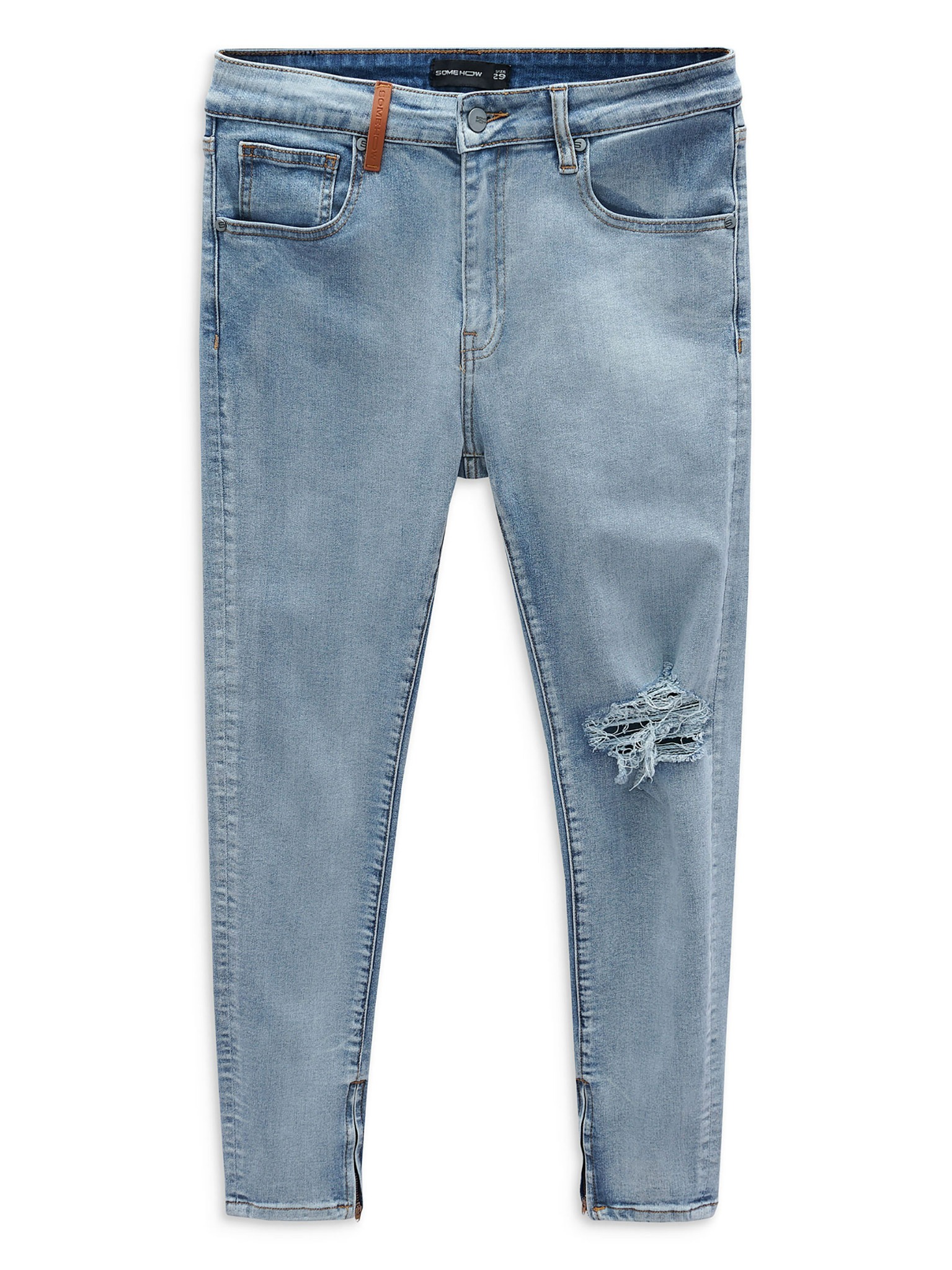 Quần Jean Skinny Brownloop Slit Blue