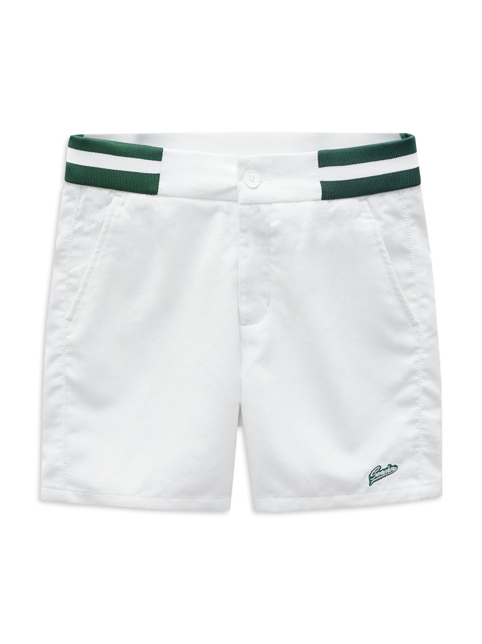 Quần Short White Mixed Waistband