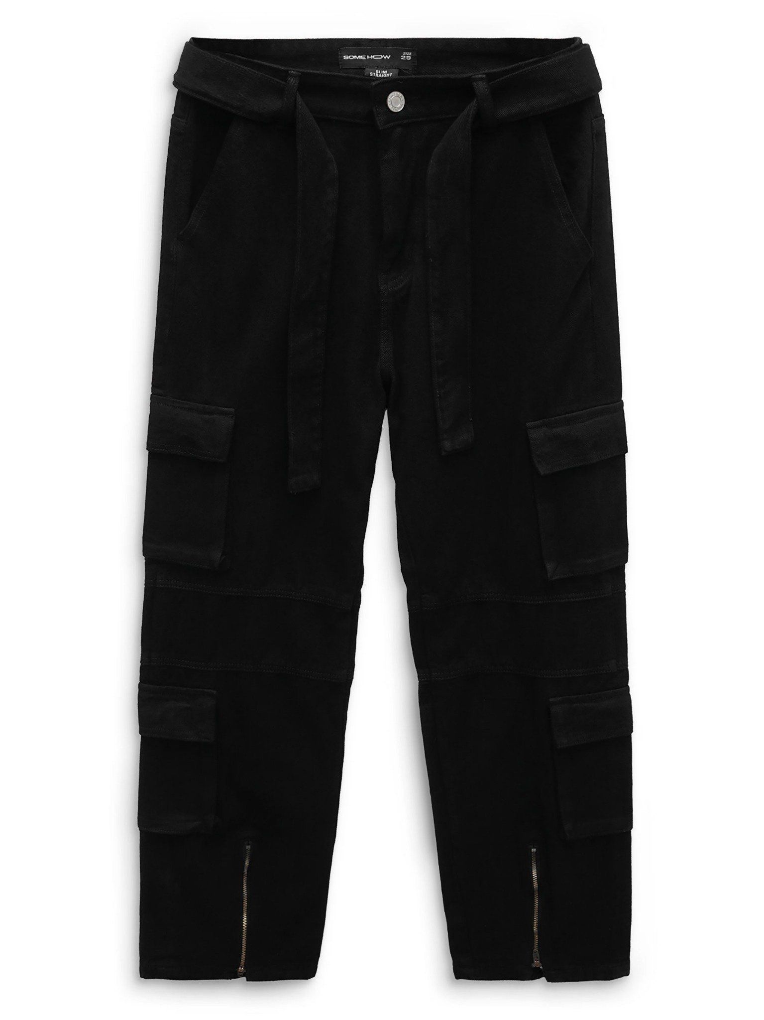 Quần Jean Straight Cargo Mid Zipper