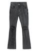 Quần Jean Flare Ripped Dark Grey