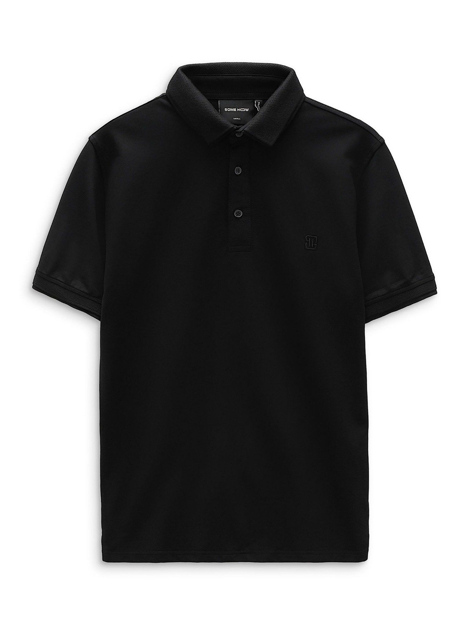 Áo Polo Twin Collar Black