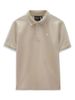 Áo Polo White Round Beige