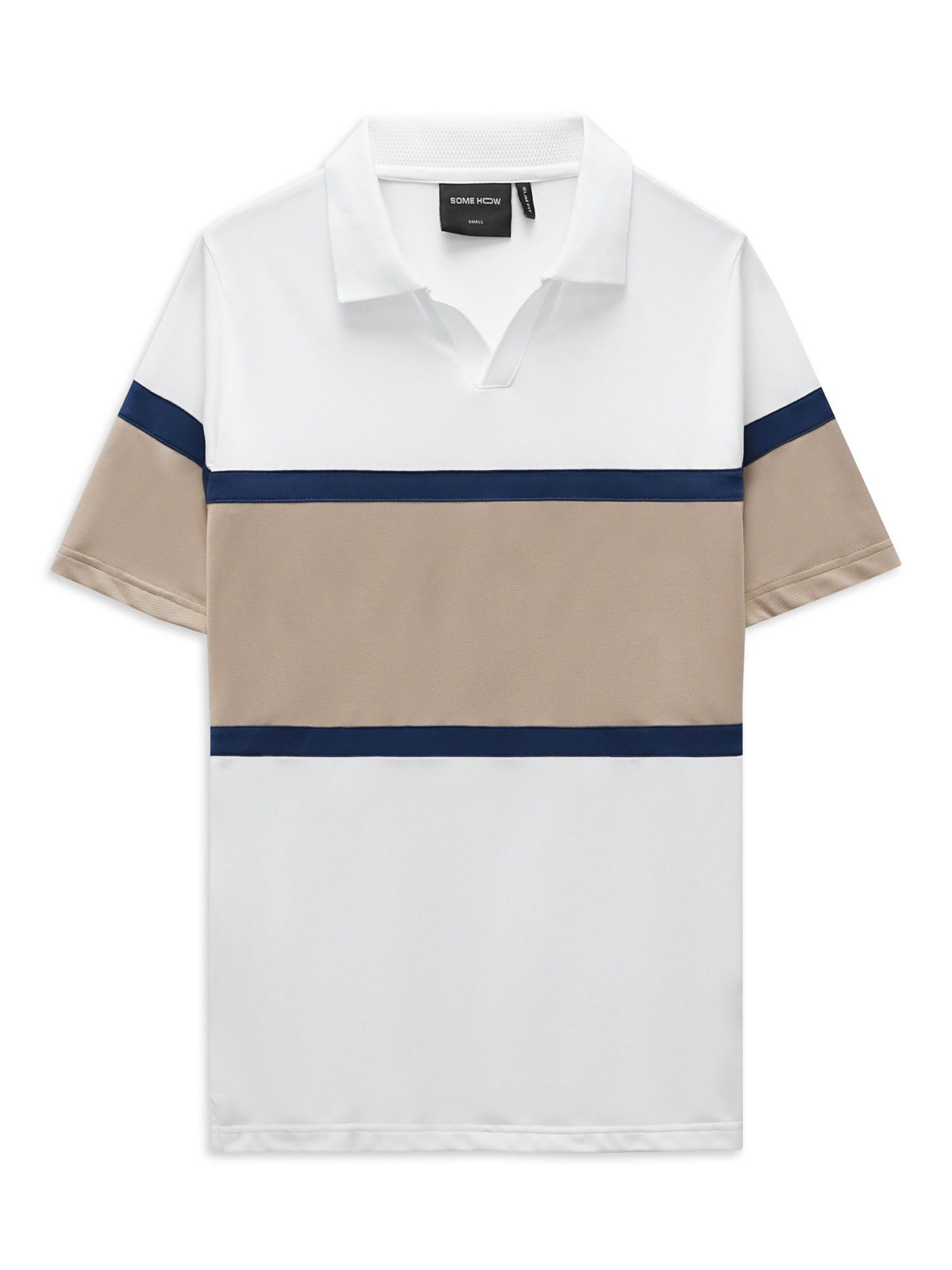 Áo Polo Midlane Beige Black White