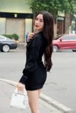 Đầm Ngắn Long Sleeves Corset Form