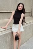 Chân Váy Ngắn Black White Plain