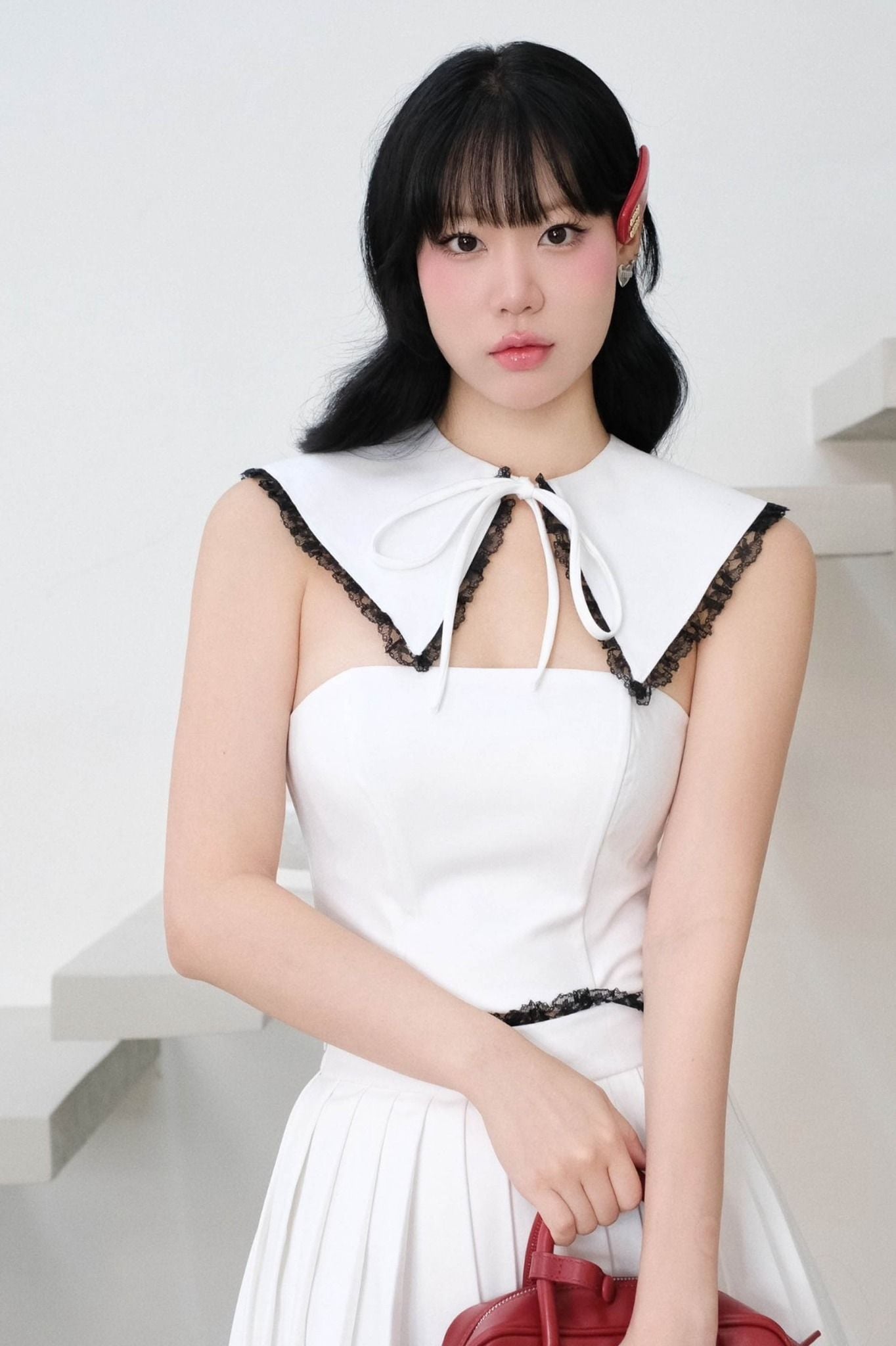 Set Tube Crop Pleat 3 Pieces