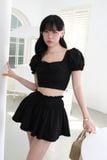Set Pumpsleeve Top Short Skirt