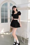 Set Pumpsleeve Top Short Skirt
