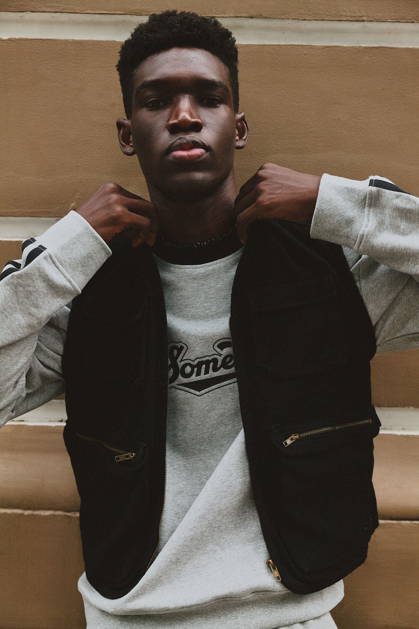  Áo Nỉ Vintage Athletic Snap 