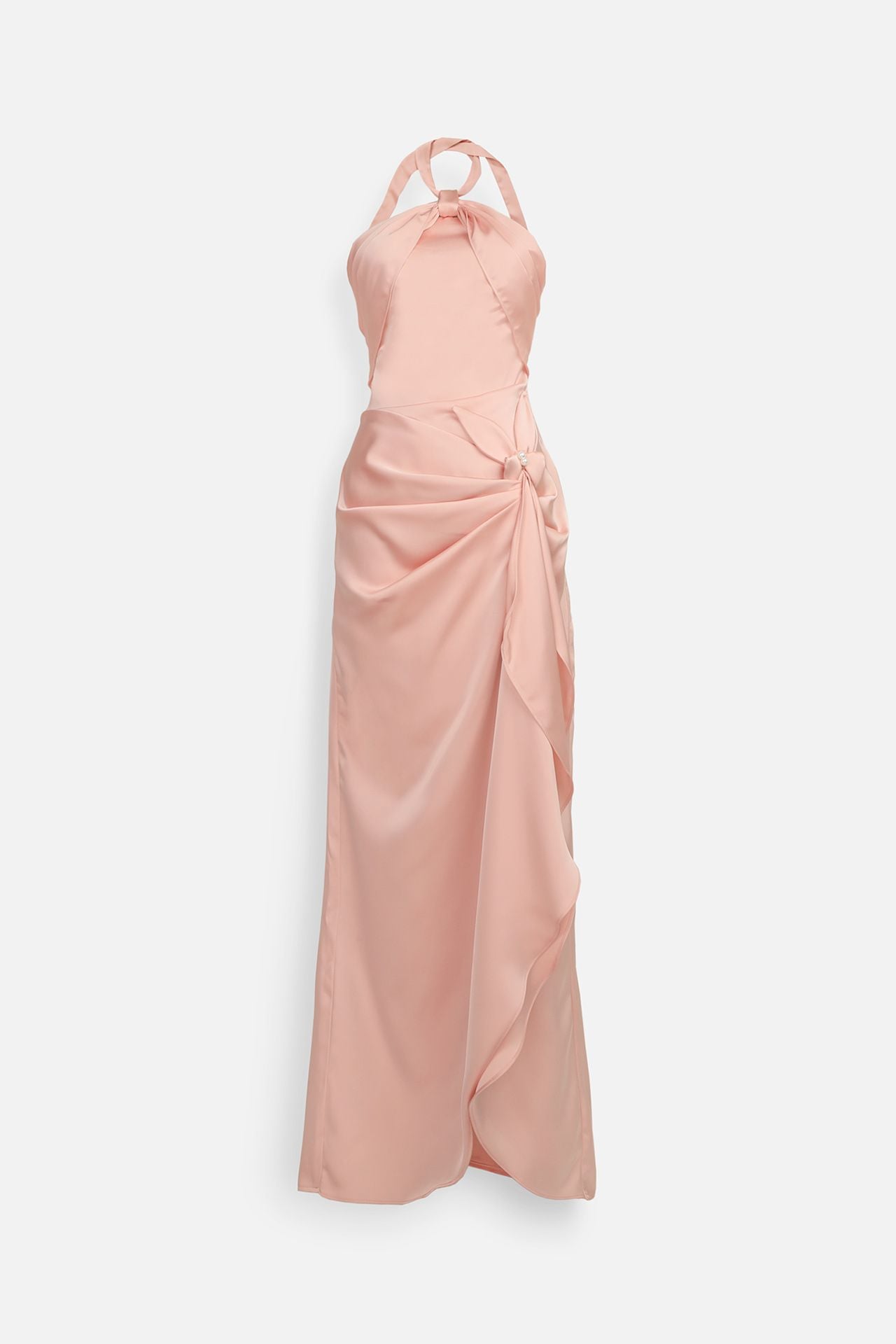 Đầm Dài Halter Split Charming