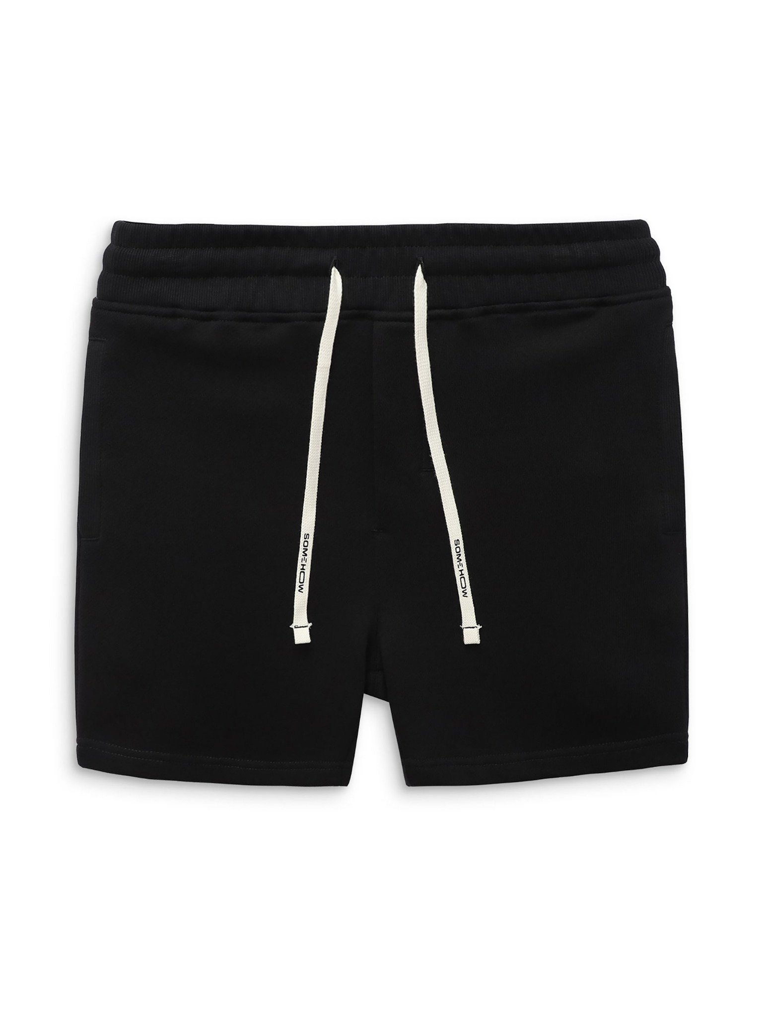 Quần Short Brand Drawstring Black