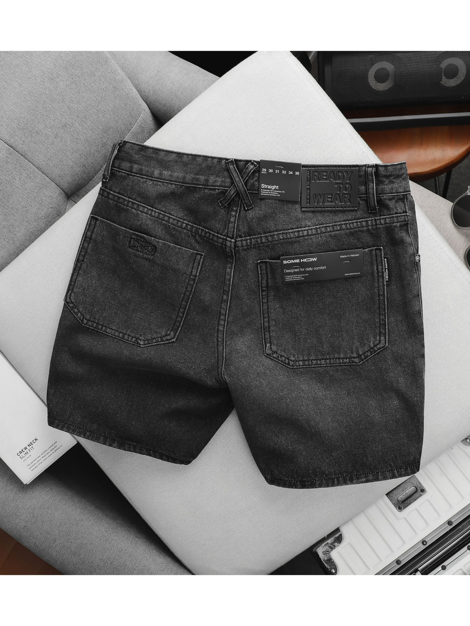 Quần Short Jean Straight X Loop