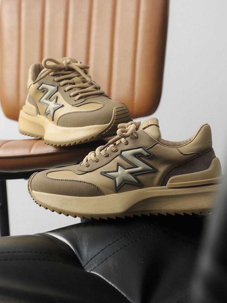  Giày Square Sole Lighting Brown 