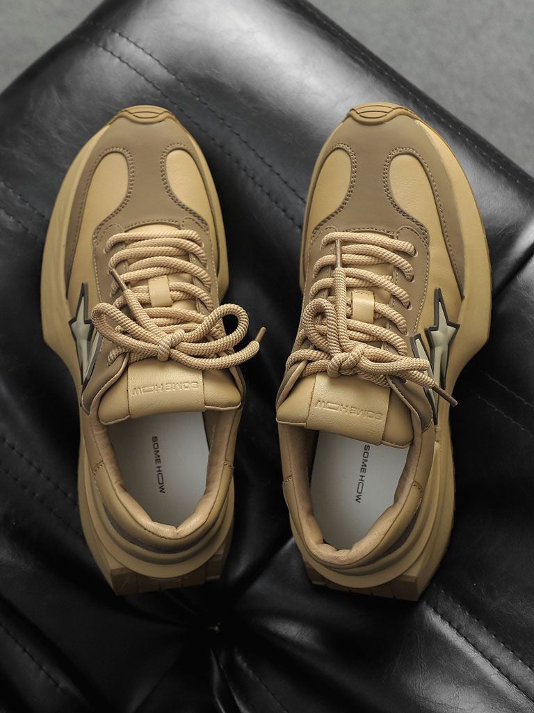 Giày Square Sole Lighting Brown