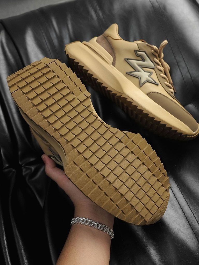 Giày Square Sole Lighting Brown