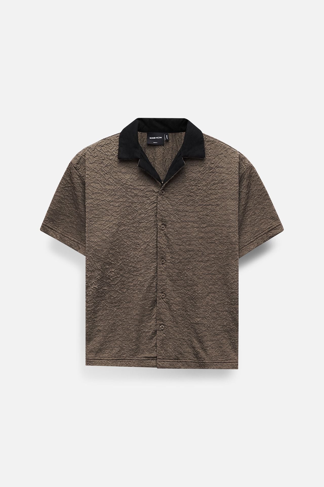 Áo Sơ Mi Boxy Black Brown