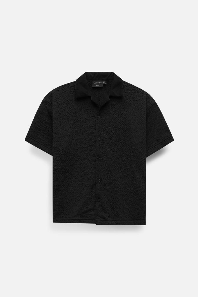  Áo Sơ Mi Boxy Black Brown 