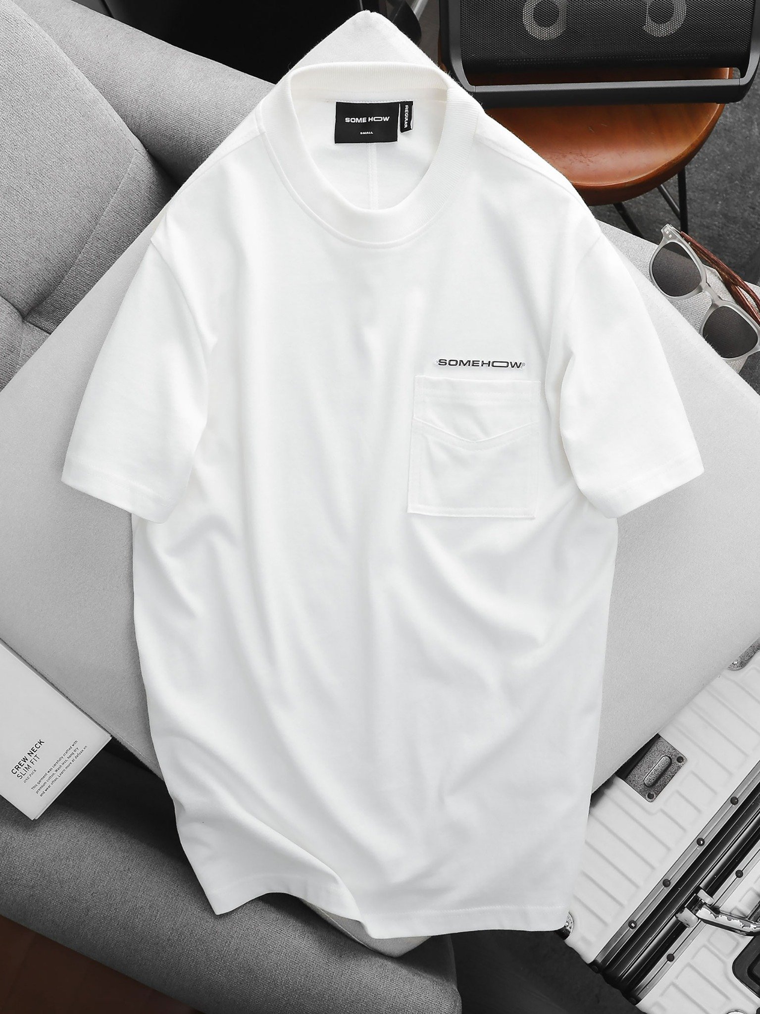 Set White T-shirt With Brown Short