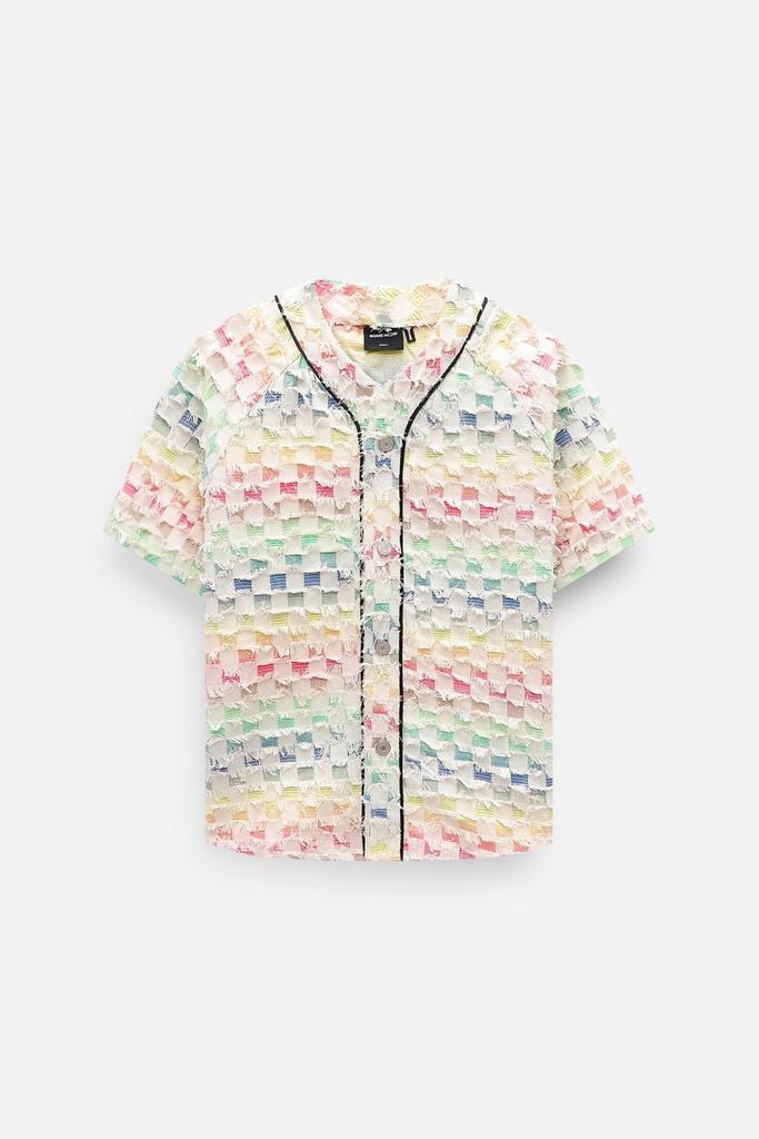  Áo Khoác Colorful Patch Squares 