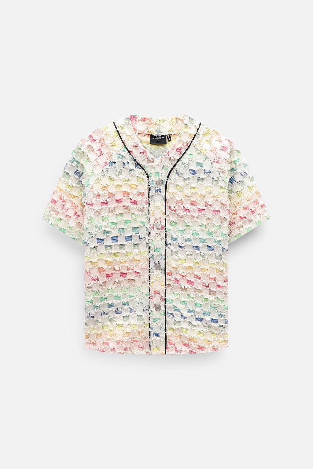 Áo Khoác Colorful Patch Squares