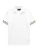 Áo Polo Vneck Brownline White