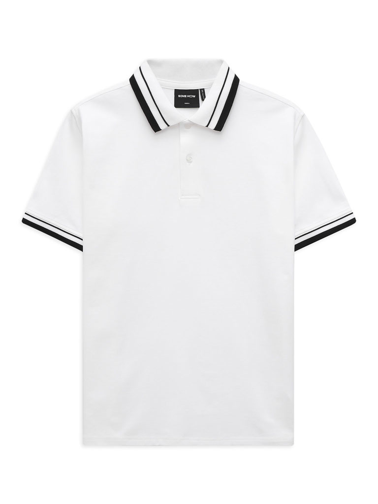 Áo Polo Minimal Bold White BTW