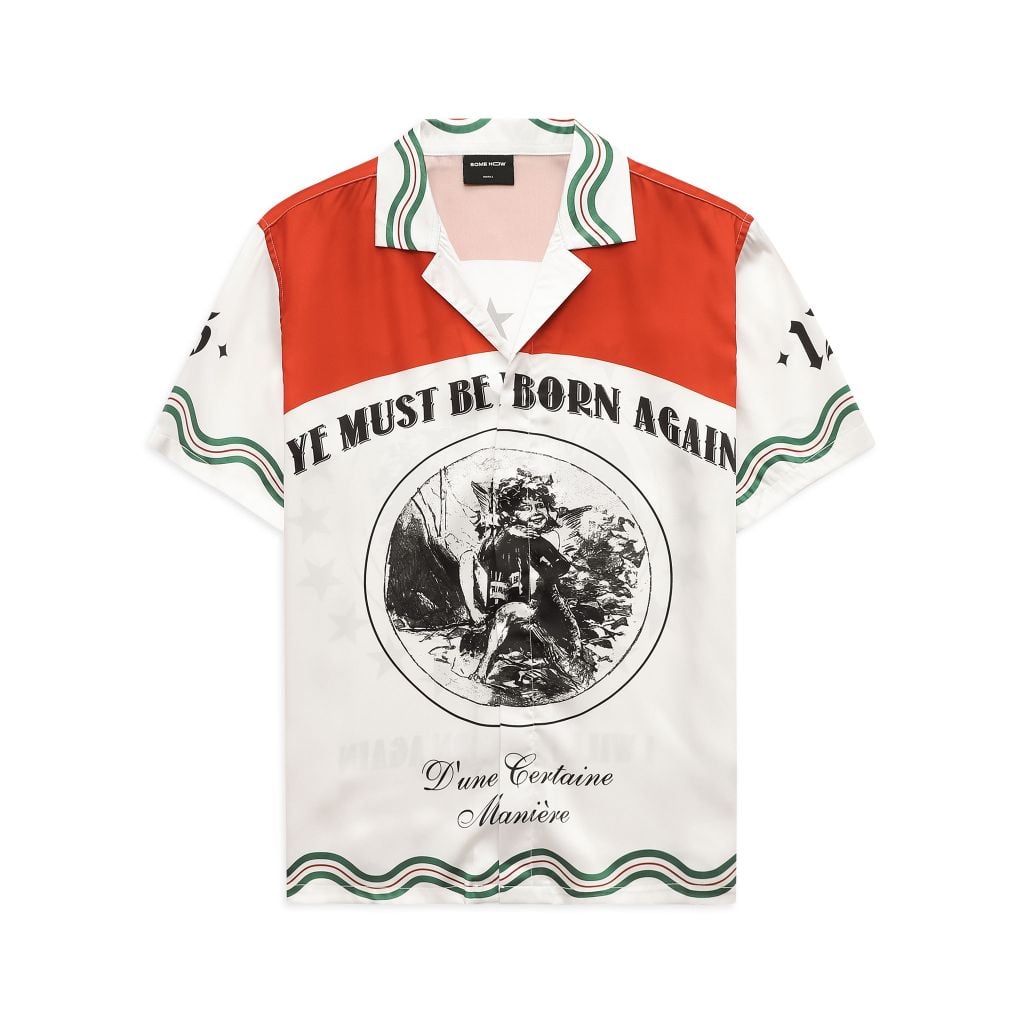  Áo Sơ Mi Cuban Red Shoulder Reborn Stars 