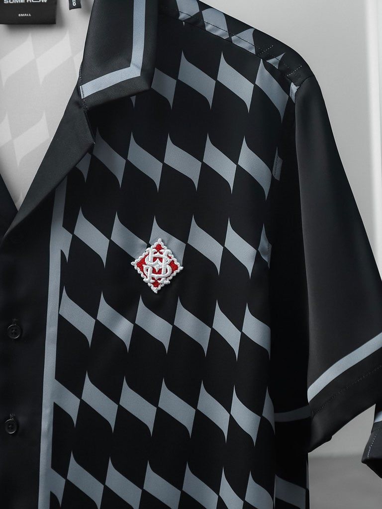 Set Shirt Short Dominos Black