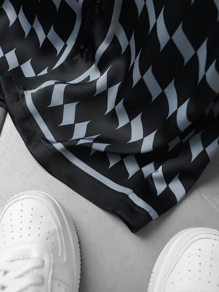 Set Shirt Short Dominos Black