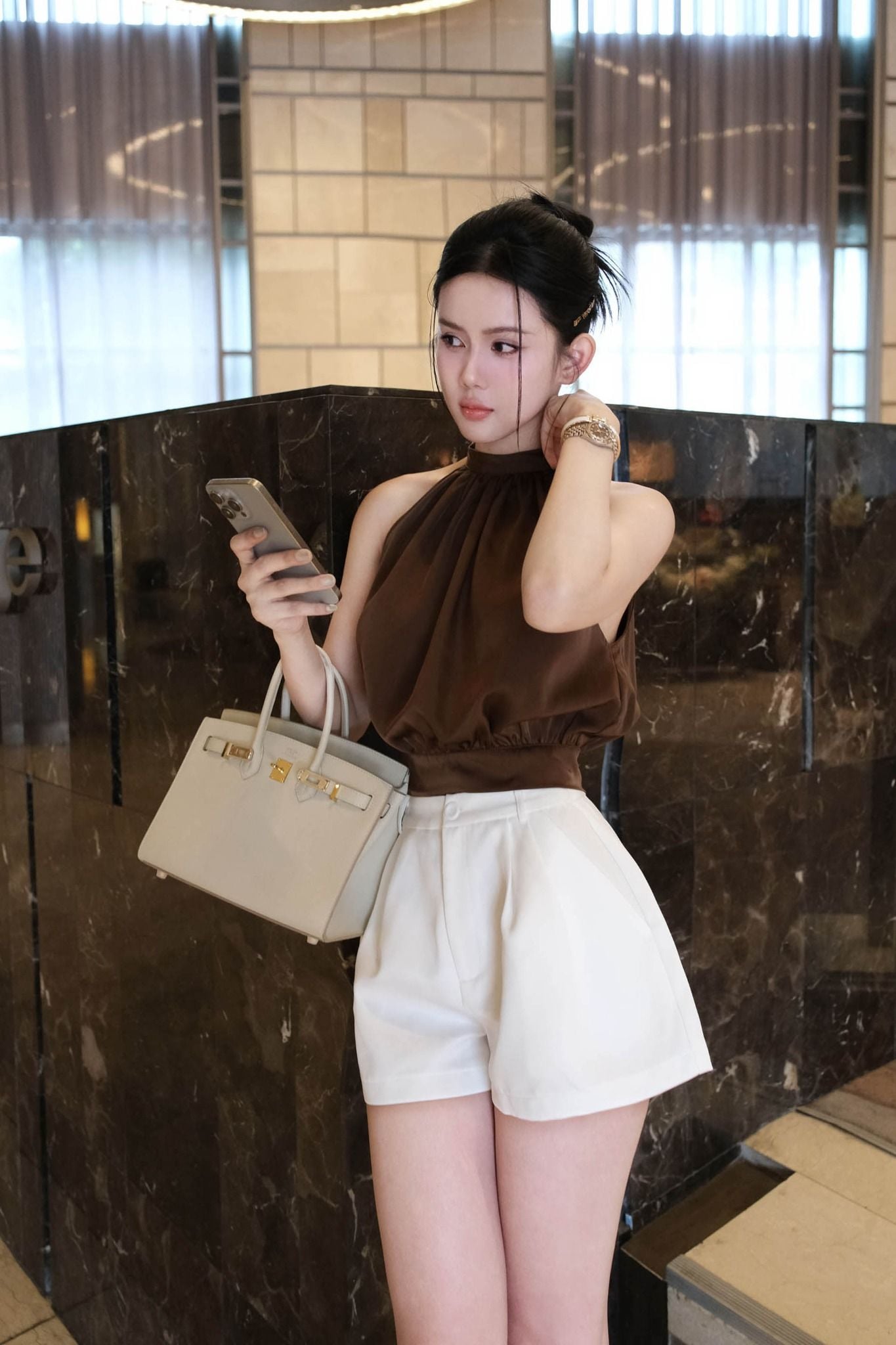 Áo Kiểu Halter Crop