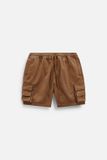 Quần Short Cargo Khaki Basic