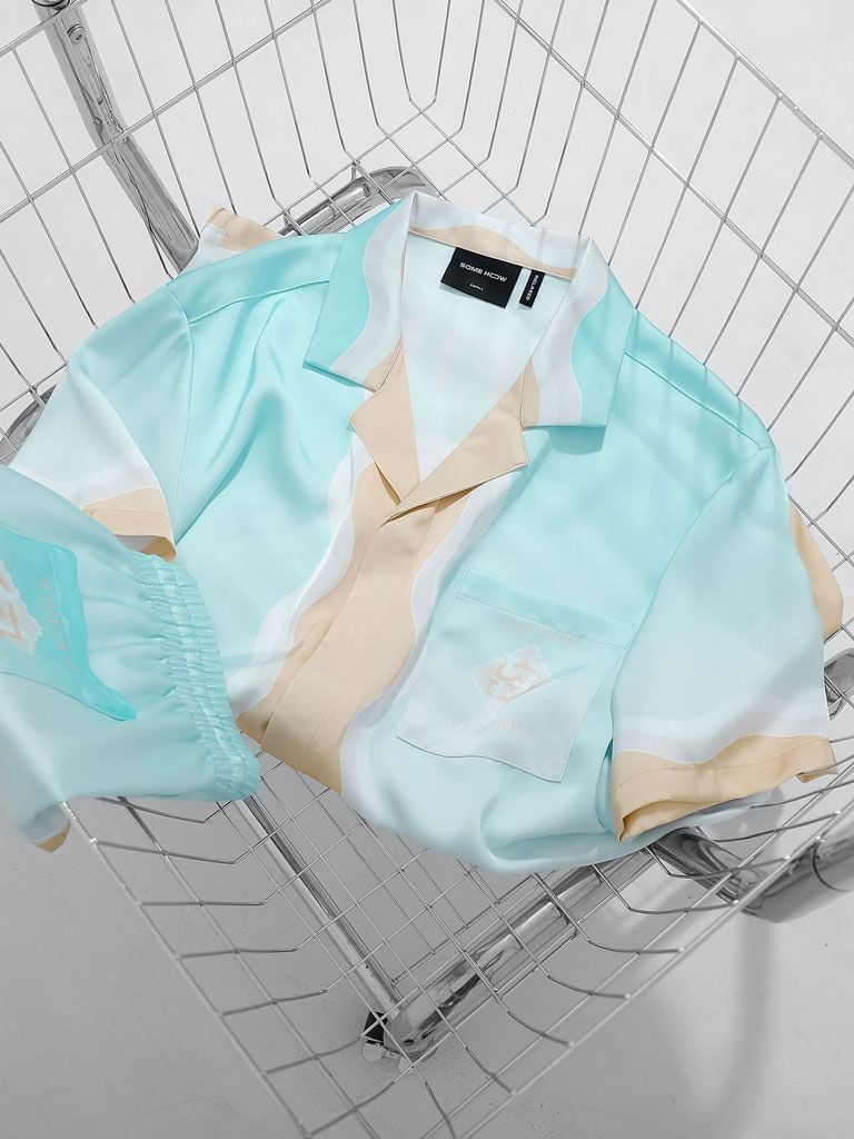 Set Shirt Short Gradient Vibe Tropical