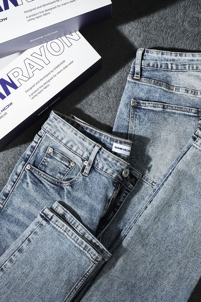 Quần Jean Rayon Slim Tue Distress