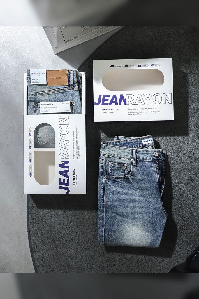 Quần Jean Rayon Slim Tue Distress