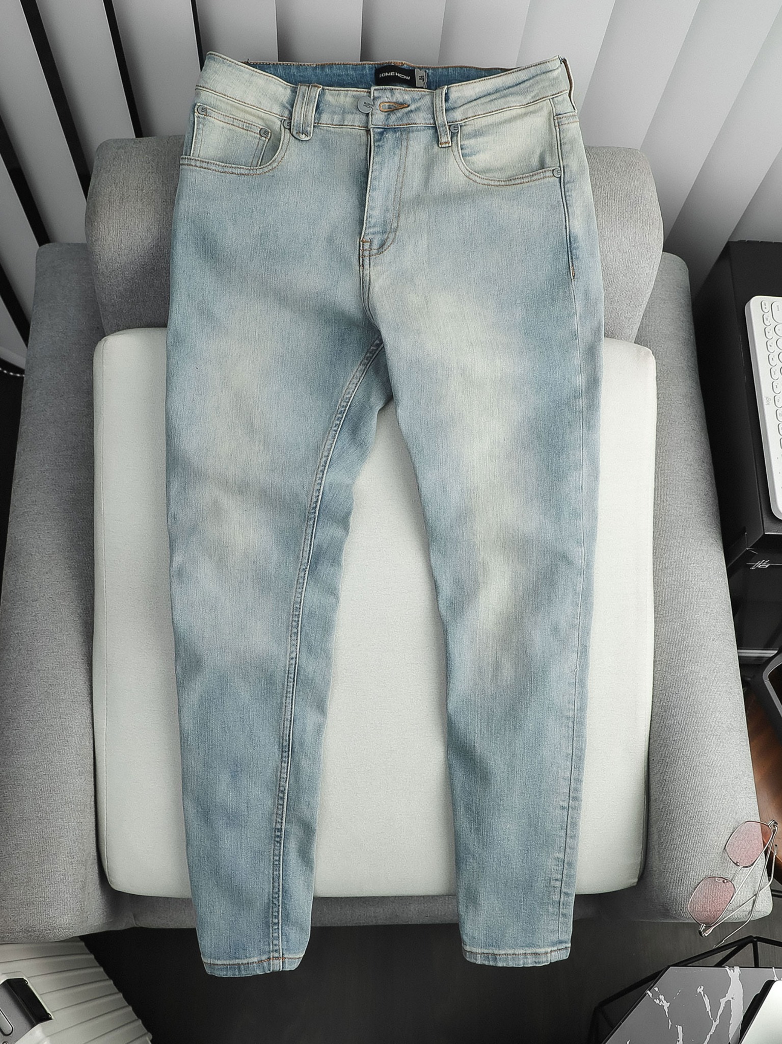 Quần Jean Slim Basic Light Blue