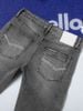 Quần Jean Slim Fit Ripped Ziczac Gray