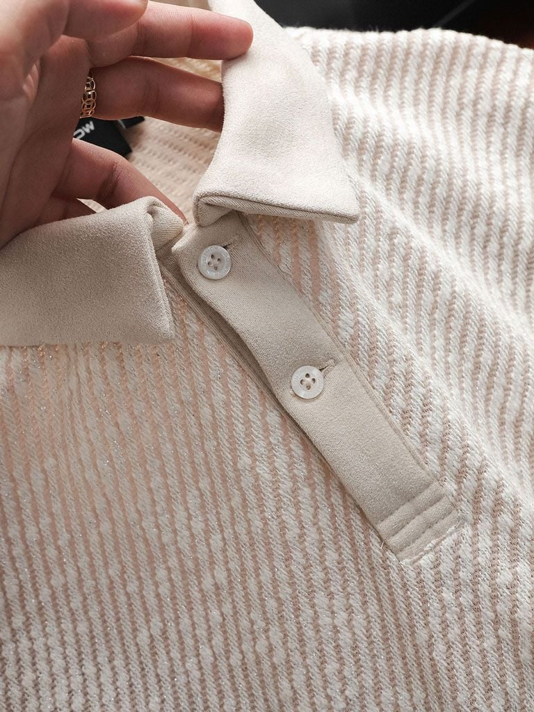 Áo Polo Boxy Diagline Colors