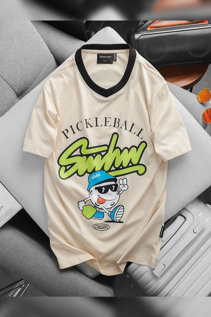 Áo Thun Pickleball Black Neck