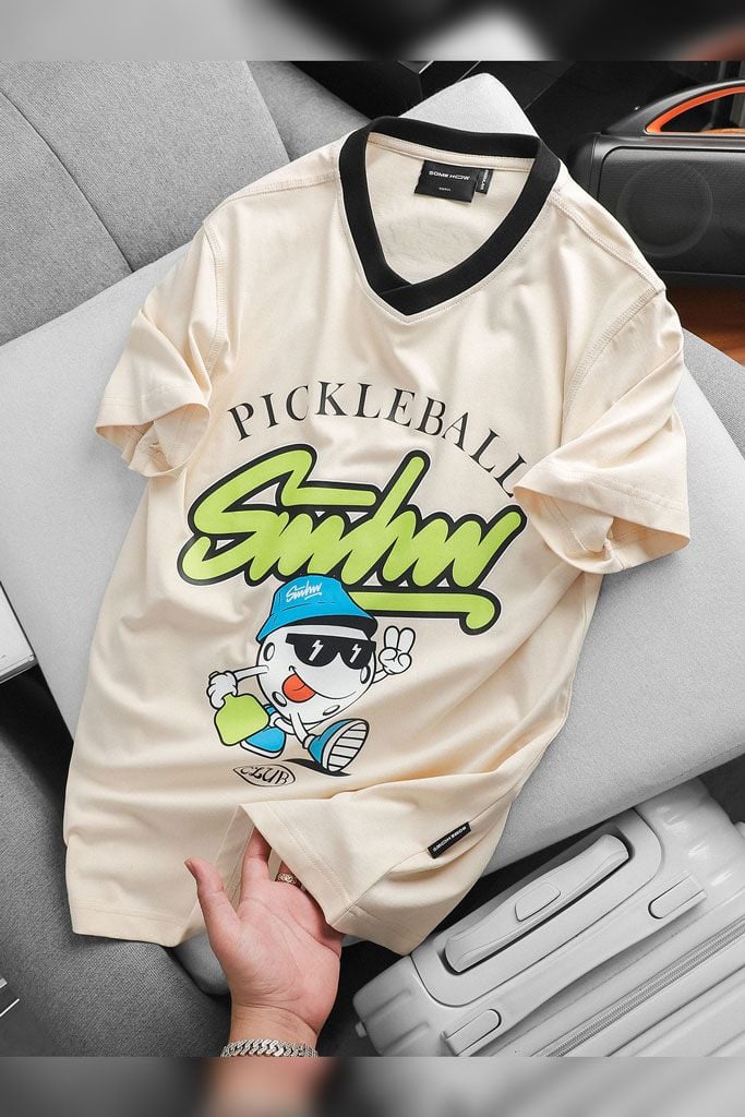 Áo Thun Pickleball Black Neck