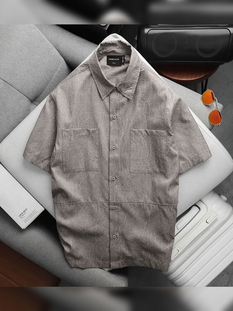 Áo Sơ Mi Relaxed Line Pattern