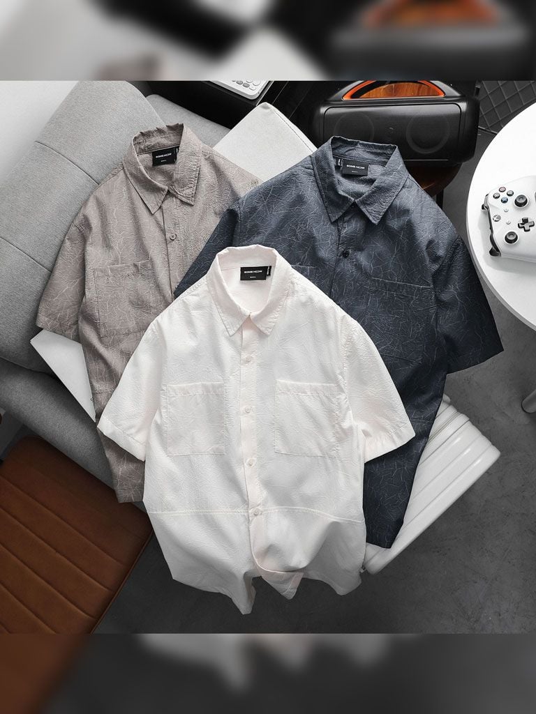 Áo Sơ Mi Relaxed Line Pattern